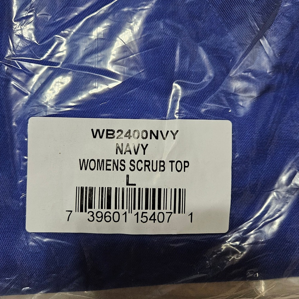 Lot of 2 High Performance Uniforms Womens Walgreens Scrub Top Blue NEW - Picture 2 of 3